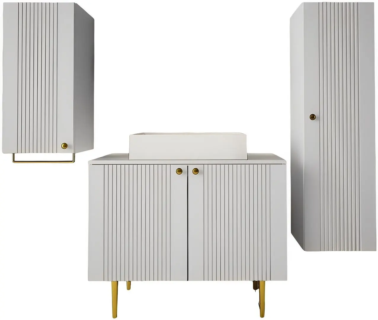 Set de mobila Mirjan24 Cintori I/Abires (White)