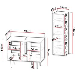 Комплект мебели Mirjan24 Cintori III/Abites (Gray) Thumb