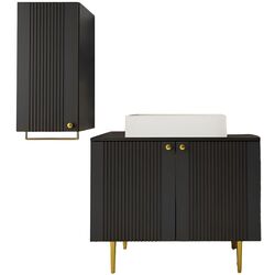 Set de mobila Mirjan24 Cintori IV/Abites (Black)