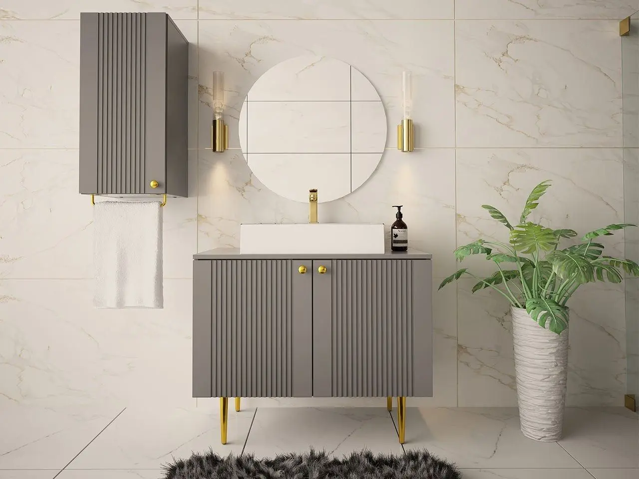 Set de mobila Mirjan24 Cintori IV/Abites (Gray) - 5