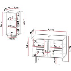 Set de mobila Mirjan24 Cintori IV/Abites (White) Thumb