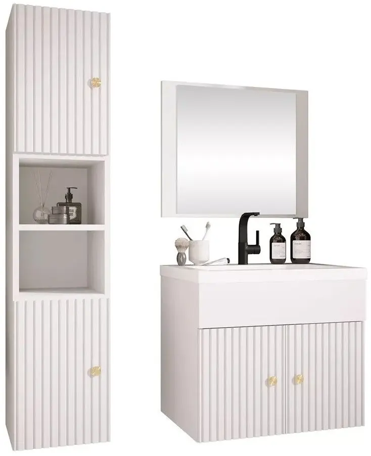 Set de mobila Mirjan24 Hortens/Logo Ryfel III (White)