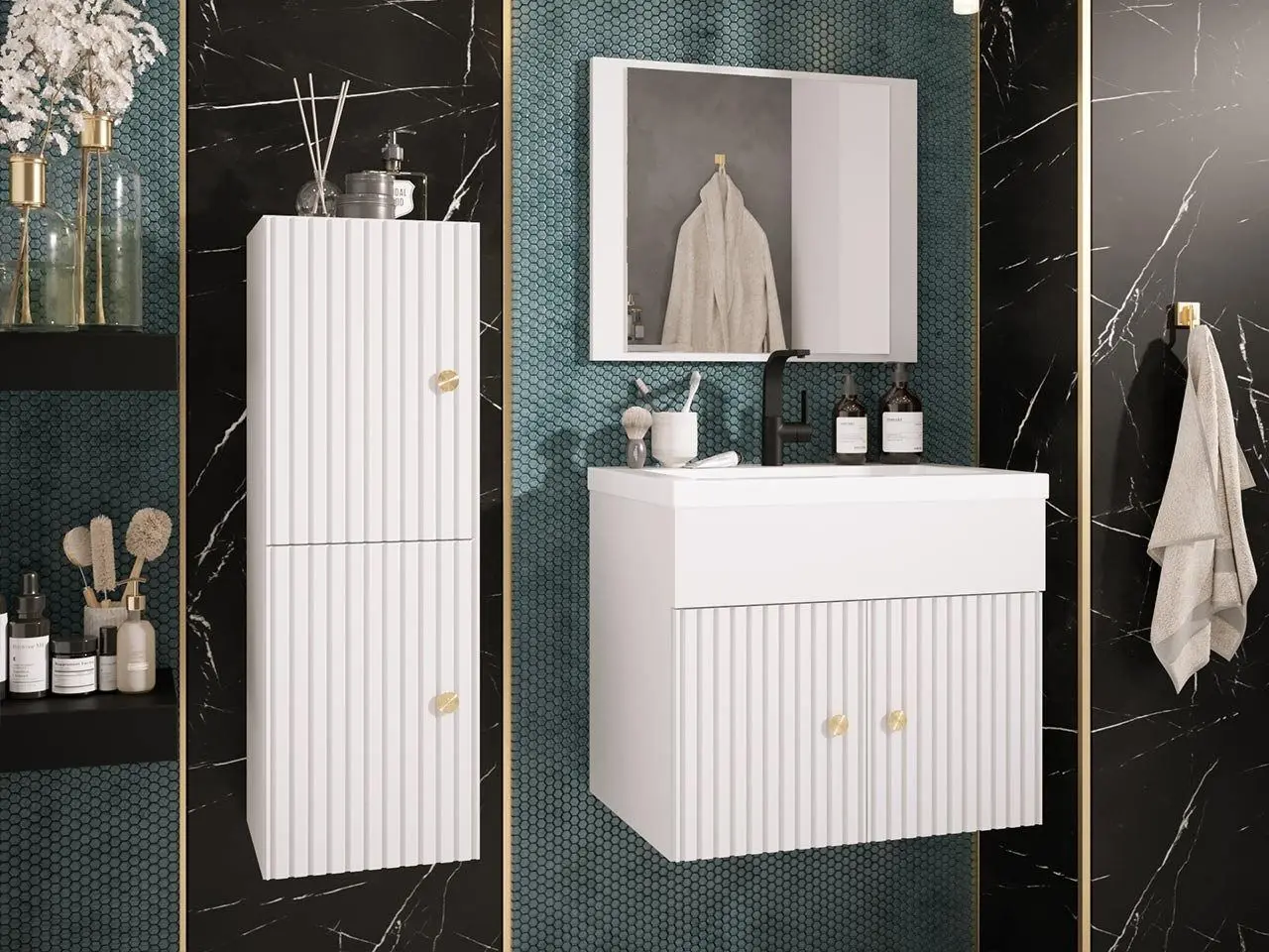 Комплект мебели Mirjan24 Hortens/Logo Ryfel V (White)