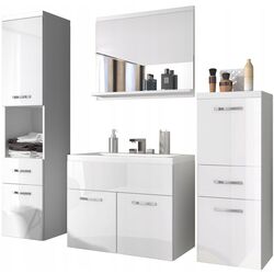 Set de mobila Mirjan24 Lumia/Alba (White/White Gloss)