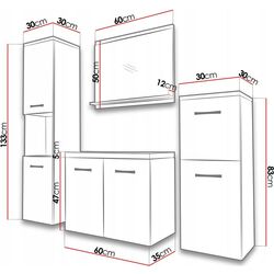 Set de mobila Mirjan24 Megi I/Malo (Lefkas Oak) Thumb