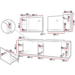 Комплект мебели Mirjan24 Najrip/Nexso I (White) Thumb