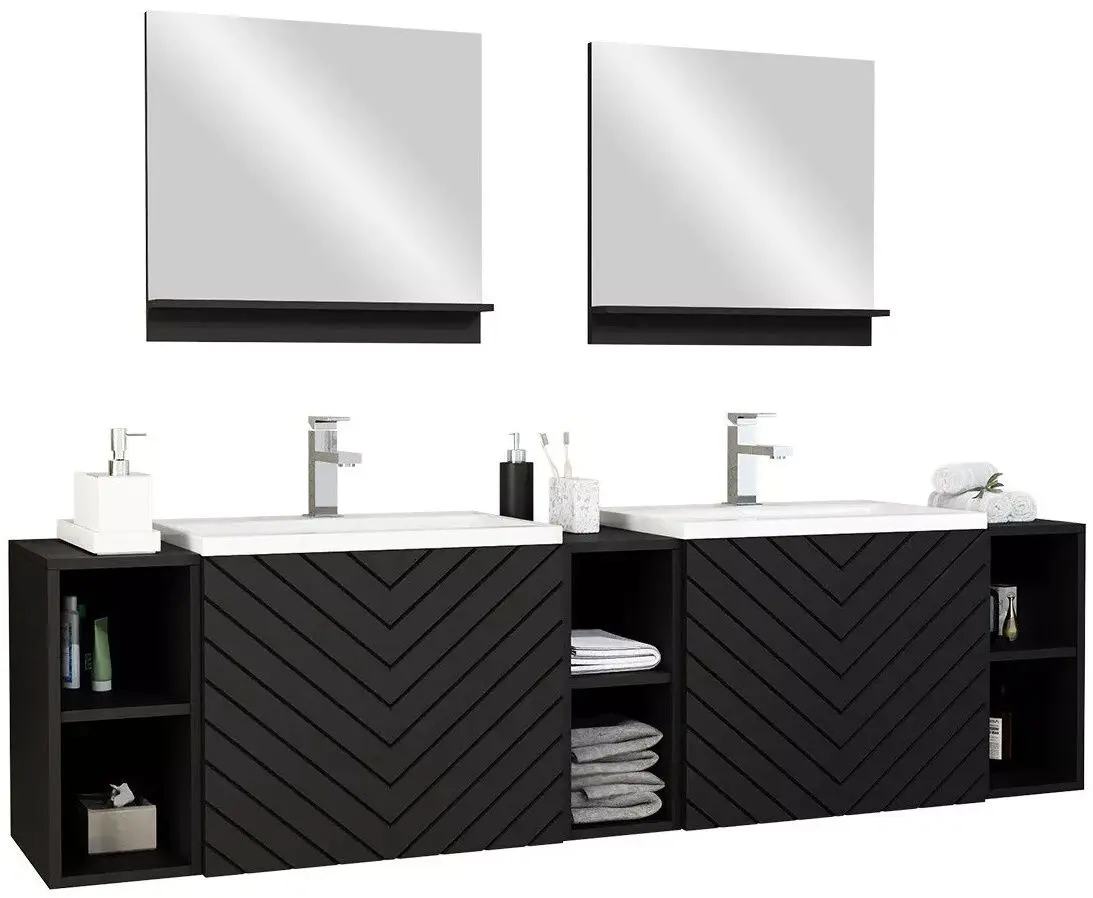 Set de mobila Mirjan24 Najrip/Nexso IV (Black)