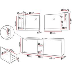 Комплект мебели Mirjan24 Najrip/Nexso V (Black) Thumb
