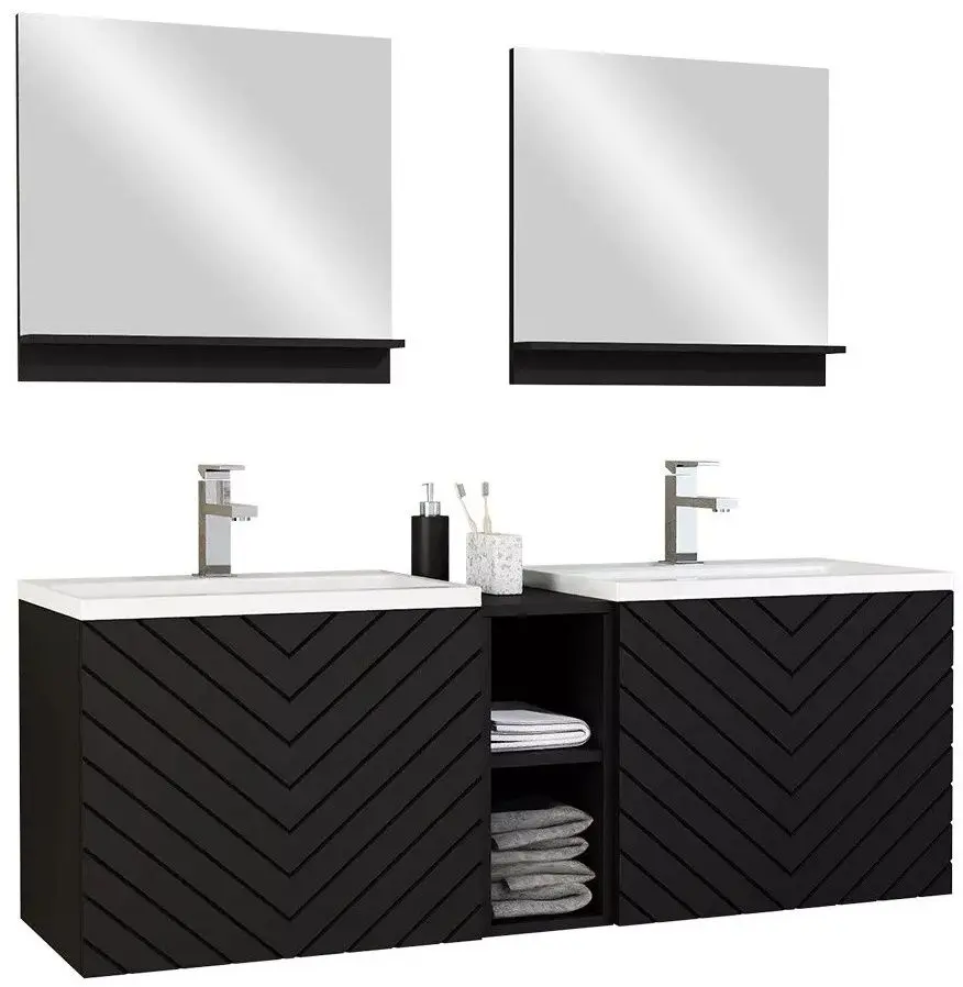 Set de mobila Mirjan24 Najrip/Nexso VI (Black)