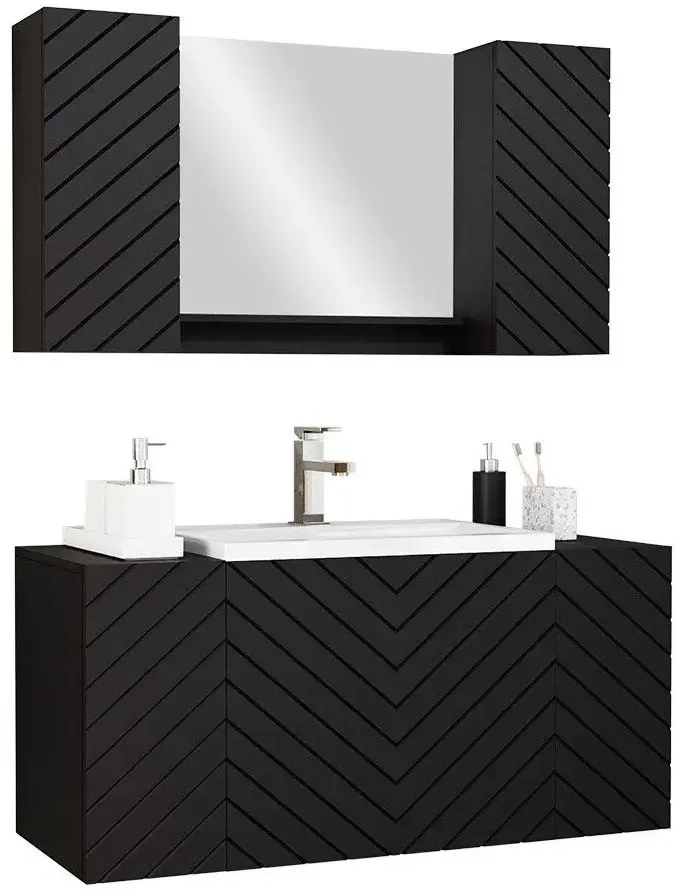 Set de mobila Mirjan24 Najrip/Nexso VII (Black)