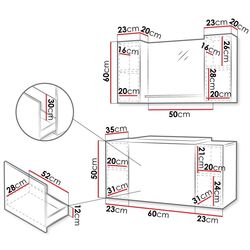 Set de mobila Mirjan24 Najrip/Nexso VII (White) Thumb