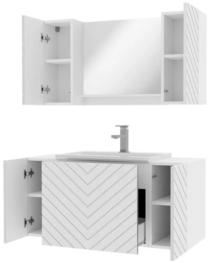 Set de mobila Mirjan24 Najrip/Nexso VII (White)