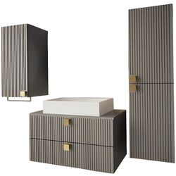 Set de mobila Mirjan24 Petralio I/Gariano (Gray)