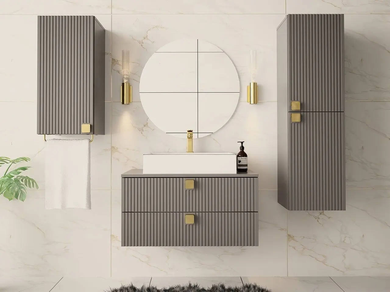 Set de mobila Mirjan24 Petralio I/Gariano (Gray) - 7