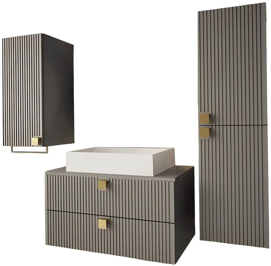 Set de mobila Mirjan24 Petralio I/Gariano (Gray)