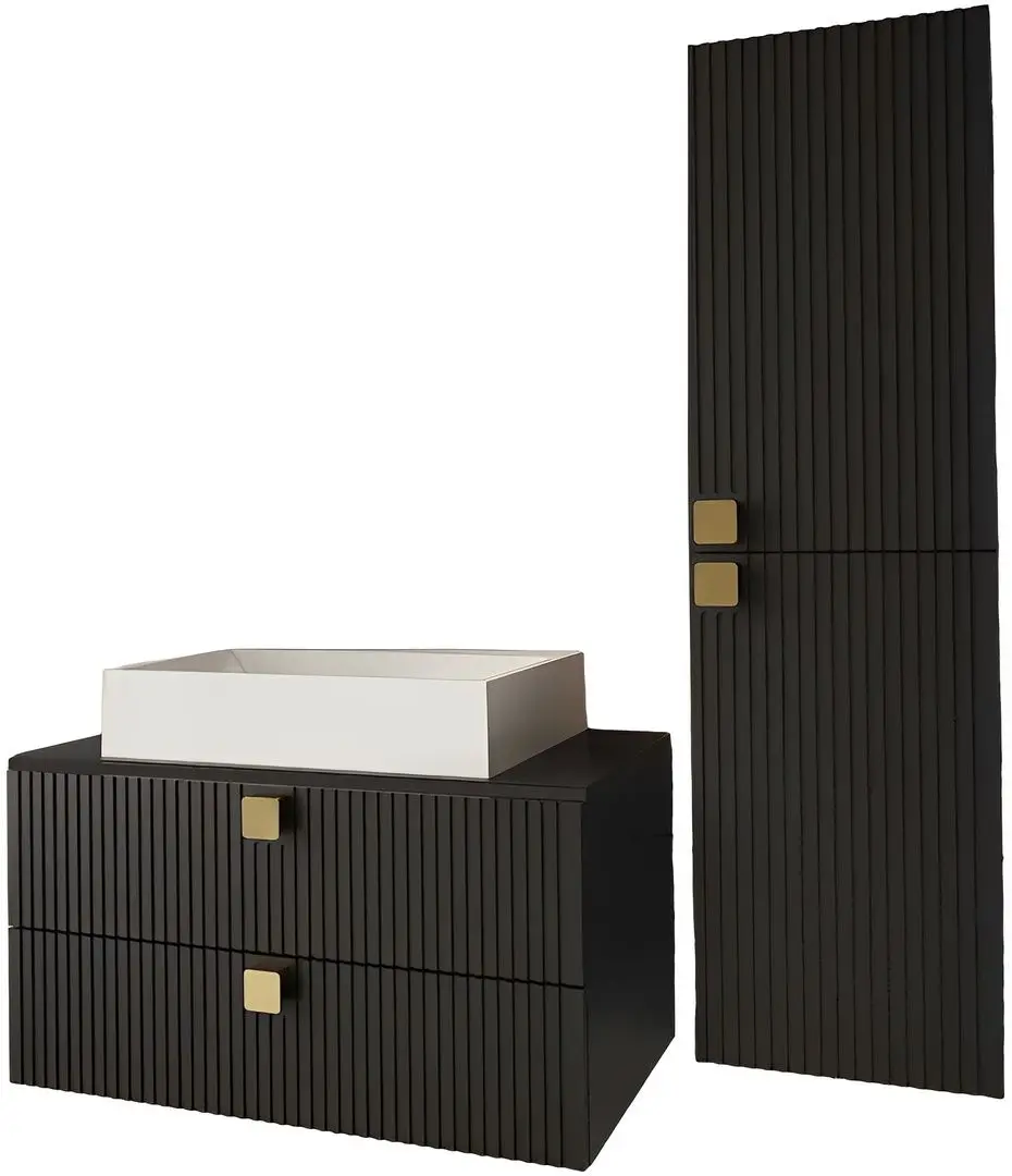 Set de mobila Mirjan24 Petralio III/Gariano (Black)