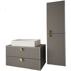 Set de mobila Mirjan24 Petralio III/Gariano (Gray)