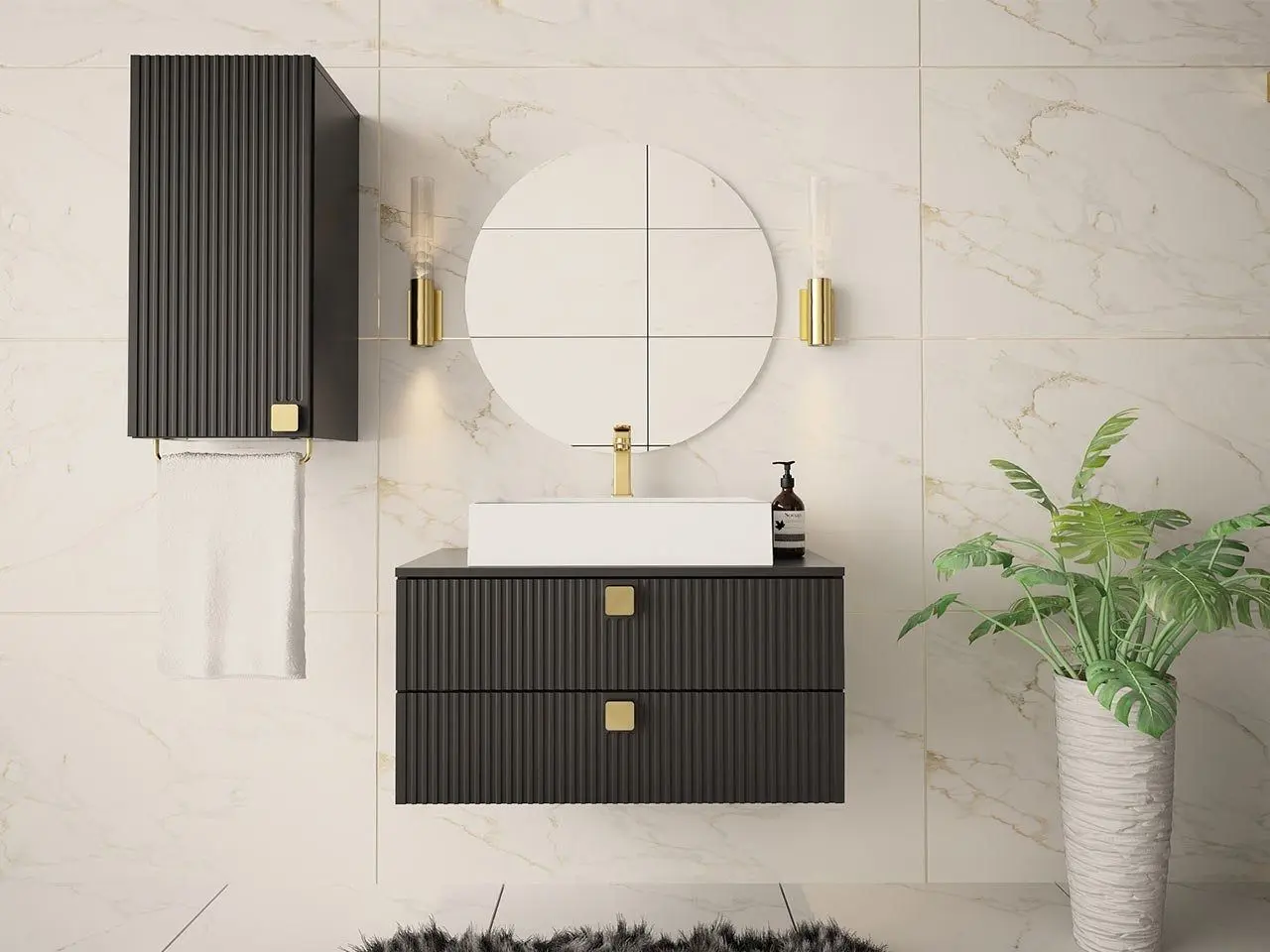 Комплект мебели Mirjan24 Petralio IV/Gariano (Black) - 5