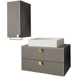 Set de mobila Mirjan24 Petralio IV/Gariano (Gray)