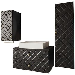 Set de mobila Mirjan24 Rilonis I/Gatreto (Black)