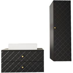 Set de mobila Mirjan24 Rilonis III/Gatreto (Black)