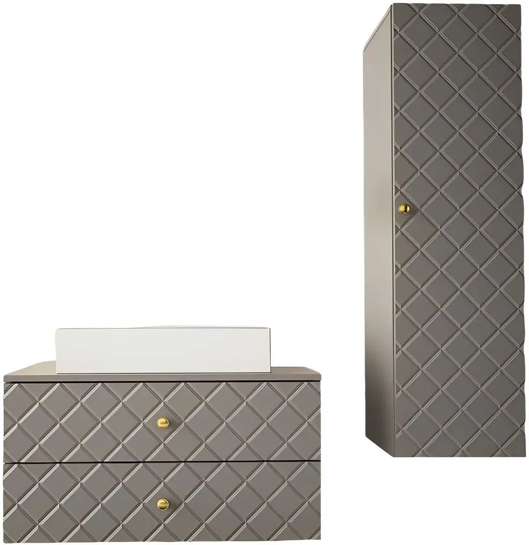 Set de mobila Mirjan24 Rilonis III/Gatreto (Gray)