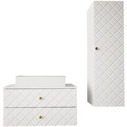 Set de mobila Mirjan24 Rilonis III/Gatreto (White)