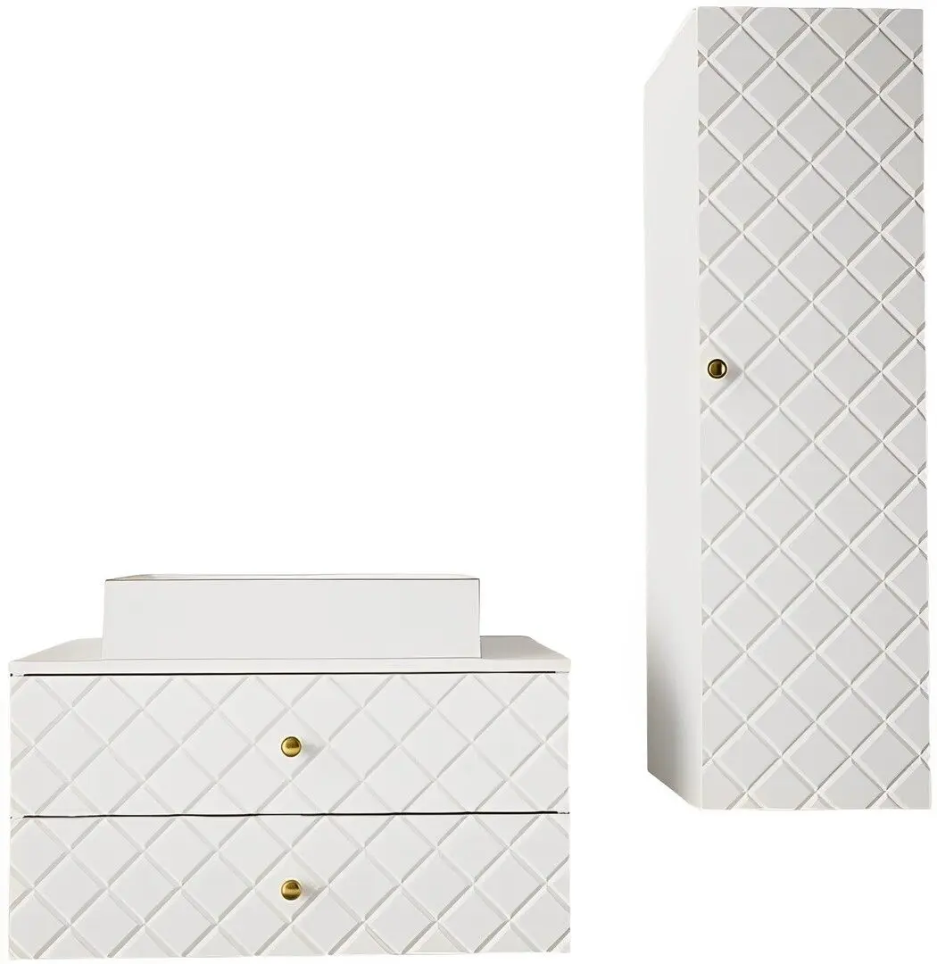 Set de mobila Mirjan24 Rilonis III/Gatreto (White)