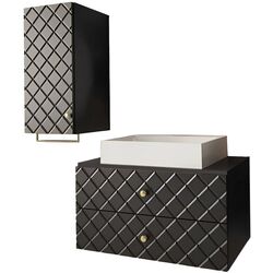 Set de mobila Mirjan24 Rilonis IV/Gatreto (Black)