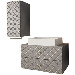 Set de mobila Mirjan24 Rilonis IV/Gatreto (Gray)