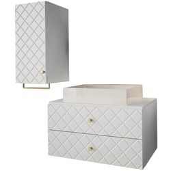 Set de mobila Mirjan24 Rilonis IV/Gatreto (White)