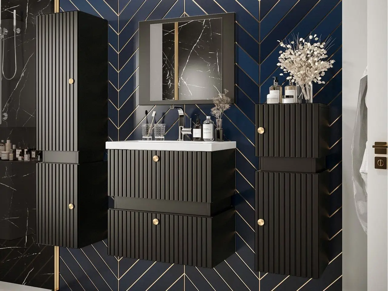 Комплект мебели Mirjan24 Syliko/Tiko I (Black) - 11