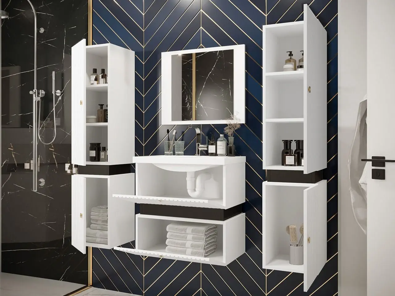 Комплект мебели Mirjan24 Syliko/Tiko II (Black) - 8