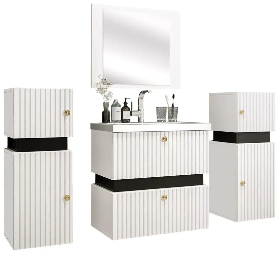 Комплект мебели Mirjan24 Syliko/Tiko III (White/Black) - 4