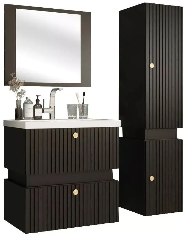 Set de mobila Mirjan24 Syliko/Tiko IV (Black) - 7