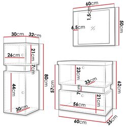 Комплект мебели Mirjan24 Syliko/Tiko V (White/Black) Thumb