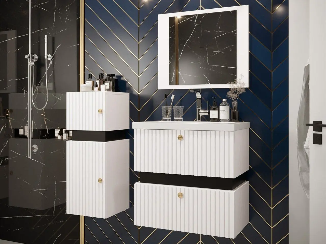 Комплект мебели Mirjan24 Syliko/Tiko V (White/Black)