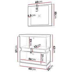 Комплект мебели Mirjan24 Syliko/Tiko VI (White/Black) Thumb