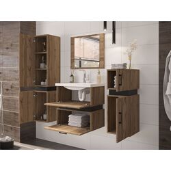 Set de mobila Mirjan24 Torvaldi I/Trio (White/Black Matt) Thumb