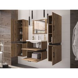 Set de mobila Mirjan24 Torvaldi II/Trio (White/Black Matt) Thumb