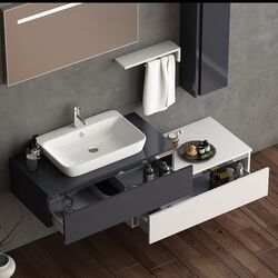 Set de mobila Nplus Baco Plus 160 (White/Metallic Anthracite) Thumb