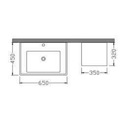 Set de mobila Nplus Kona Plus 65 (Dorado/Anthracite) Thumb