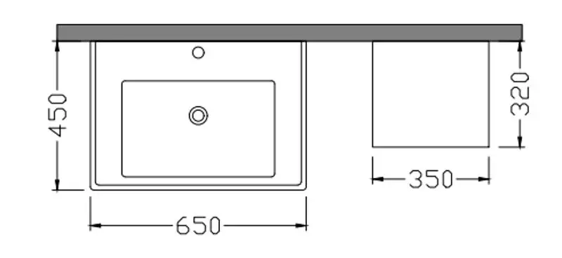 Set de mobila Nplus Kona Plus 65 (Dorado/Anthracite) - 3