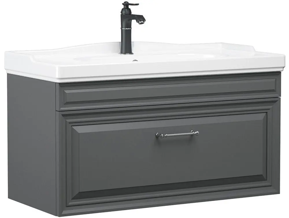 Комплект мебели для ванной Orka Design 85 (Antracite)