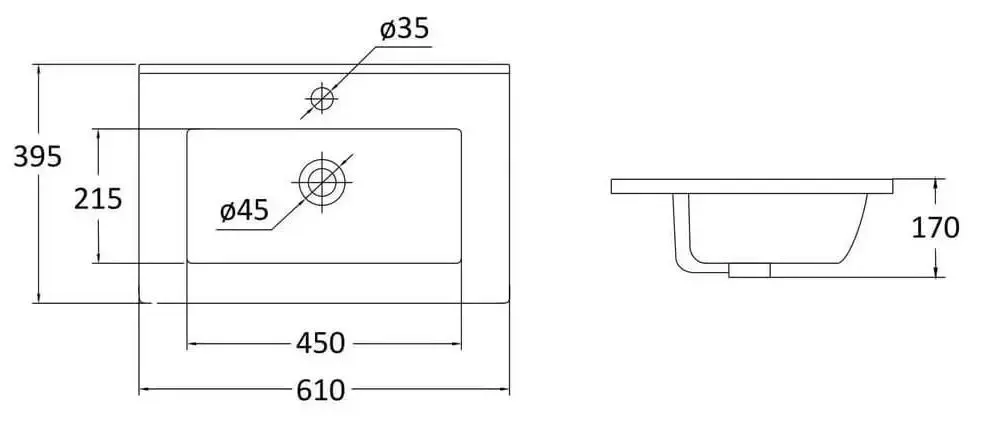 Set de mobilă RJ Atlant RJ02601WH (White)