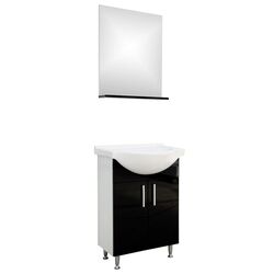 Set mobilier baie Sanitop Bella (Black/White) Thumb
