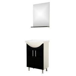 Set mobilier baie Sanitop Bella (Black/White)