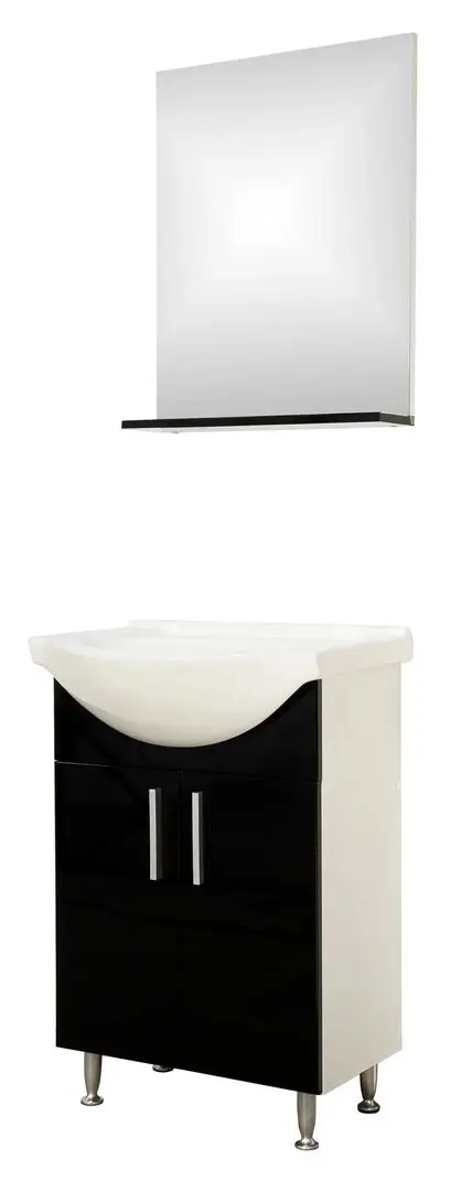 Set mobilier baie Sanitop Bella (Black/White)