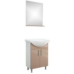 Set mobilier baie Sanitop Bella (Cappuccino/White)