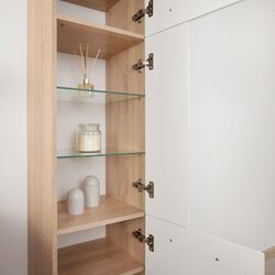 Set de mobila Stolkar Aruba II (White Gloss/Sonoma Oak) Thumb